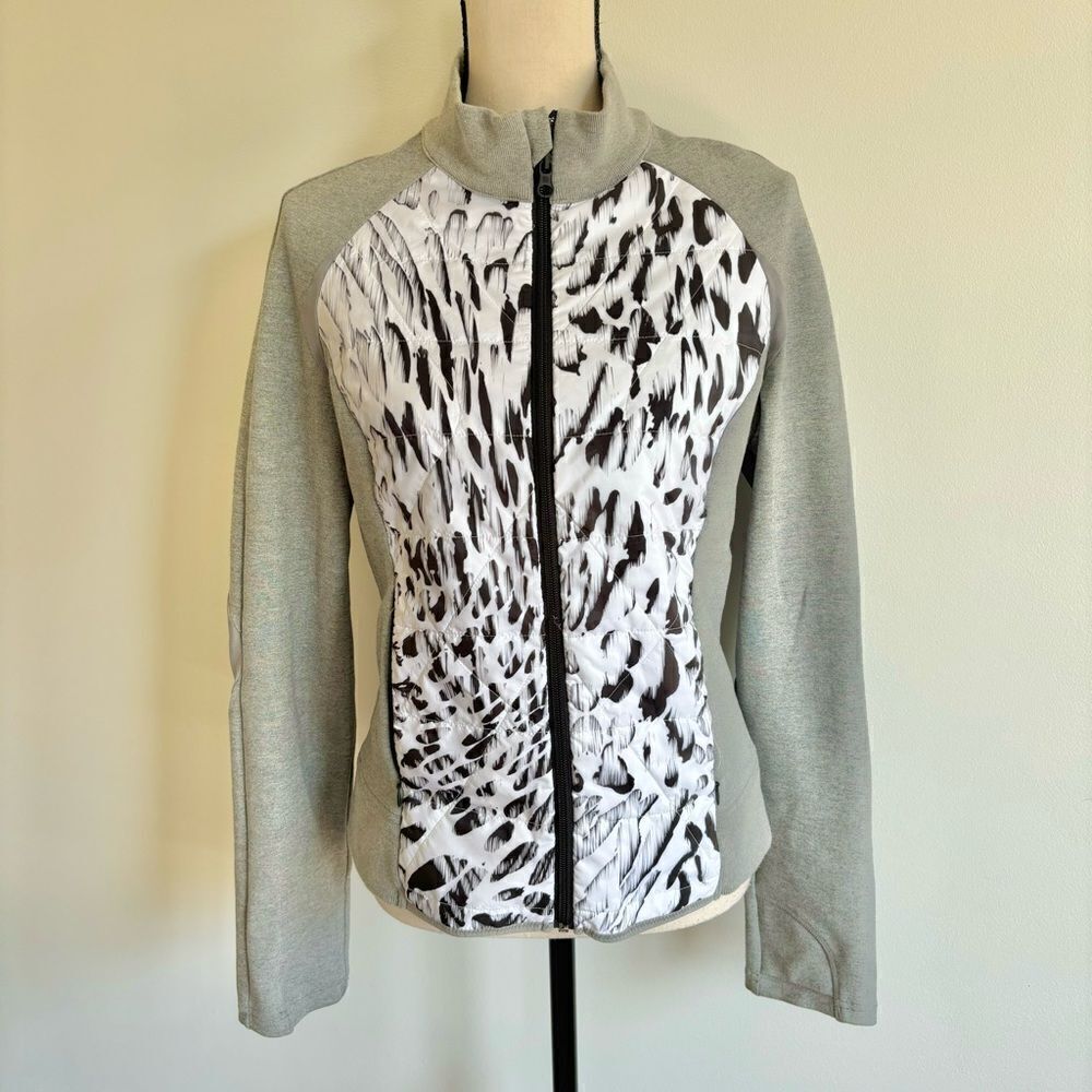 Blanc Noir Vector Thin Down Jacket White Grey Hea… - image 3